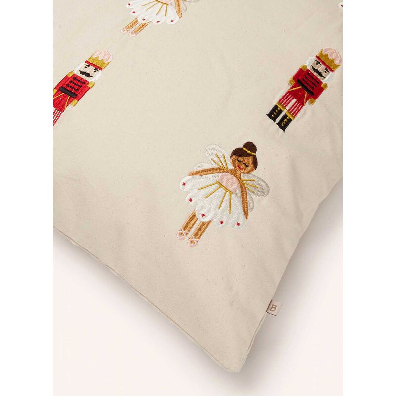Broste Fairy Tale Cushion 50x50cm - Red/Off White image number 2